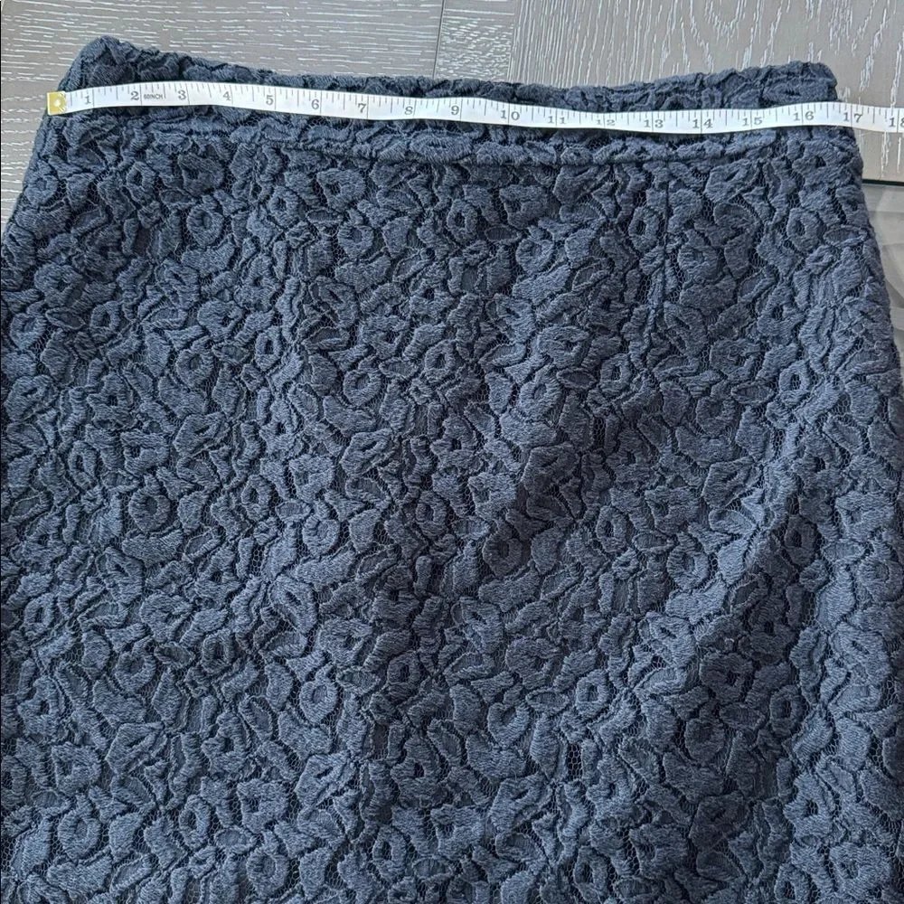 Coldwater Creek Elegant Black Lace Midi Skirt Classic Chic Women’s Size 12 EUC